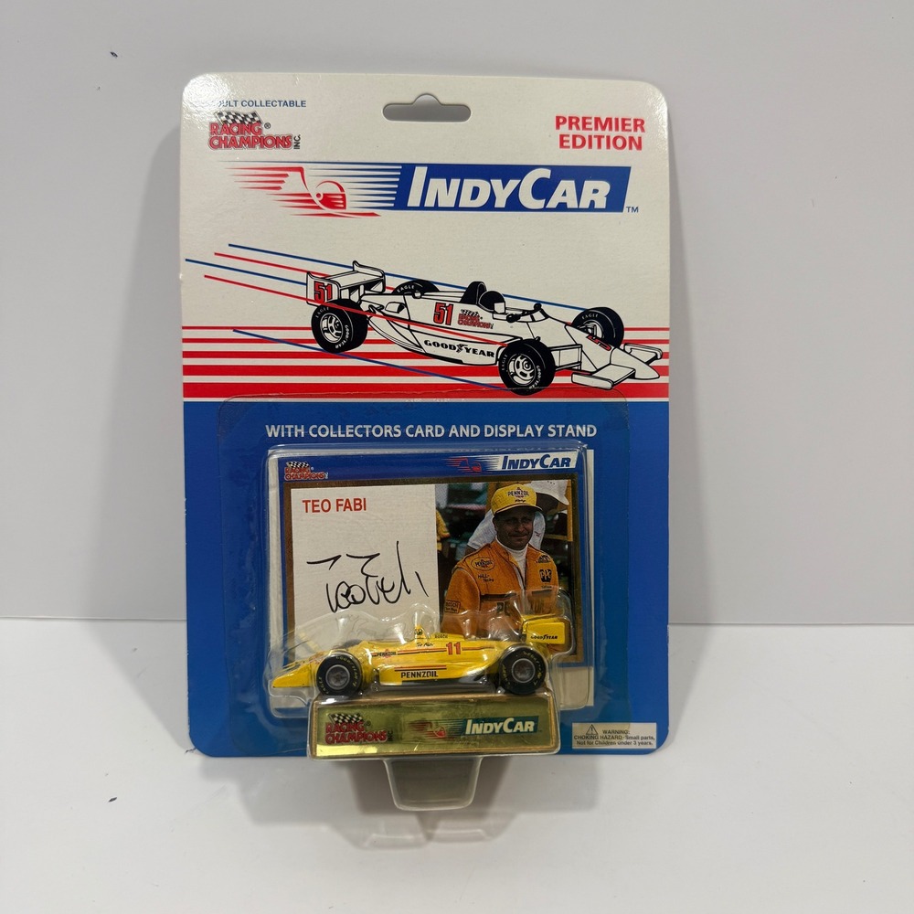 Racing Champions IndyCar Diecast Teo Fabi Pennzoil Yellow New Premier Edition